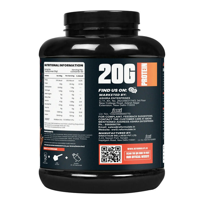 Reformulate Emerge I Whey Protein I Your Daily Meal Replacement Formula I 20 G I Protein I 5.1 G Bcaa's I 10 G Eaa's - Chocolate Main Image