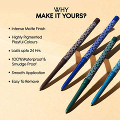 Kay Beauty By Katrina Kaif 24HR Coloured Matte Kajal - Green