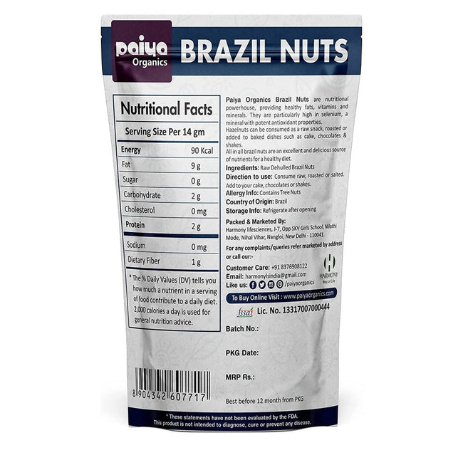 Paiya Organics Brazil Nuts Main Image