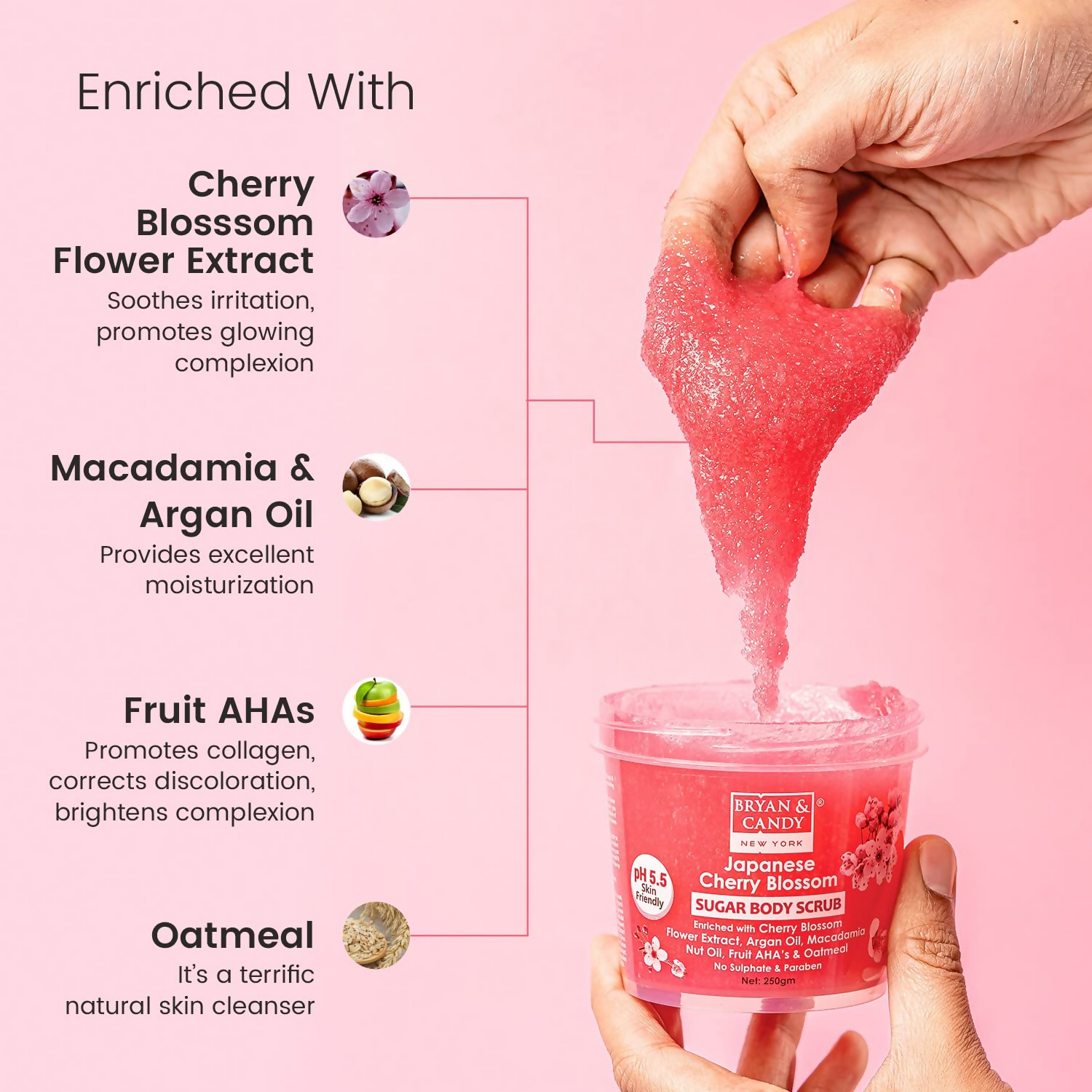 Bryan & Candy Japanese Cherry Blossom Sugar Body Scrub