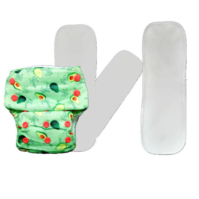 Kindermum Nano Pro Aio Cloth Diaper (With 2 Organic Inserts And Power Booster)- Avo Cuddle For Kids Hover Image