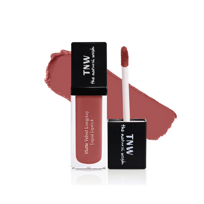The Natural Wash Matte Velvet Longstay Liquid Lipstick - Blush Nude Hover Image