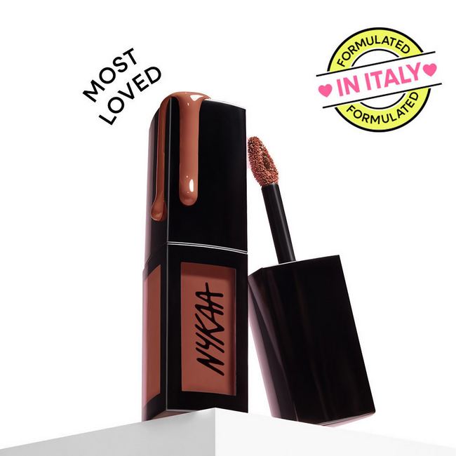 Nykaa Matte To Last Transferproof Liquid Lipstick - Chai -18 Main Image