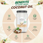 Farm Naturelle 100% Pure Organic Extra-Virgin Cold Pressed Coconut Oil