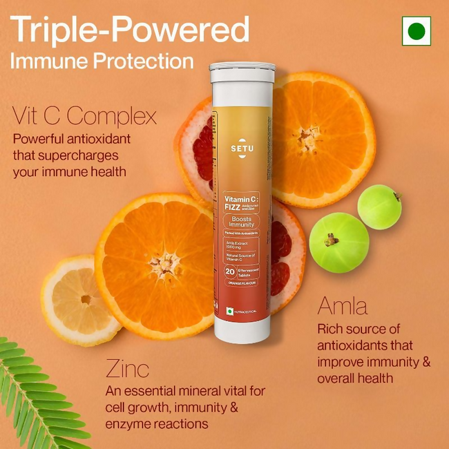 Setu Vitamin C Fizz Effervescent Tablets Main Image