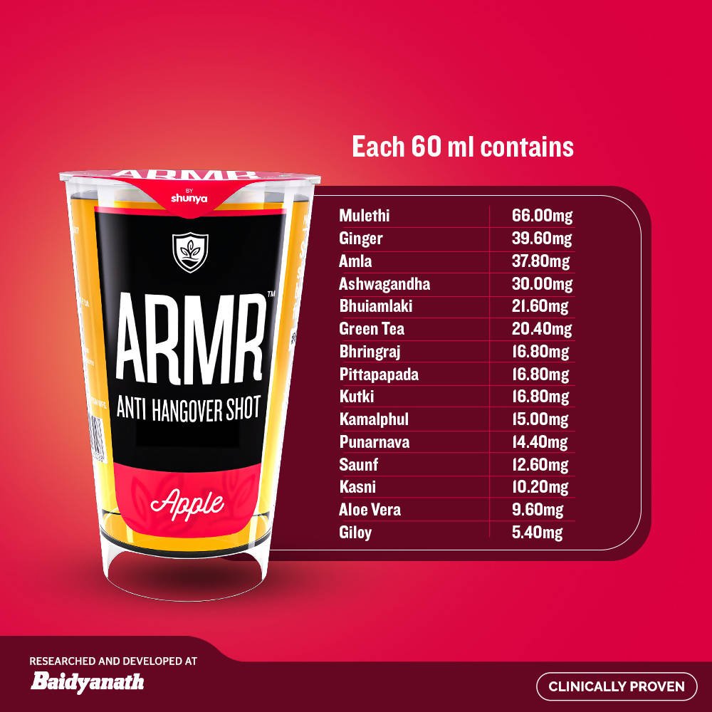 ARMR Anti Hangover Shot Apple