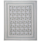 Rudra Bazaar Olive 210 TC Cotton Double King Bedsheet With 2 Pillow Covers