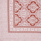 Rudra Bazaar Peach 210 TC Cotton Double King Bedsheet With 2 Pillow Covers