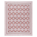 Rudra Bazaar Peach 210 TC Cotton Double King Bedsheet With 2 Pillow Covers