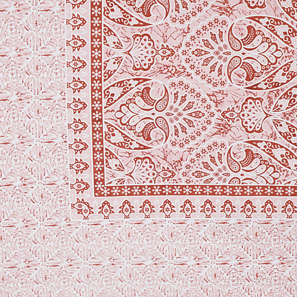 Rudra Bazaar Peach 210 TC Cotton Double King Bedsheet With 2 Pillow Covers