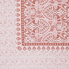 Rudra Bazaar Peach 210 TC Cotton Double King Bedsheet With 2 Pillow Covers