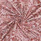 Rudra Bazaar Peach 210 TC Cotton Double King Bedsheet With 2 Pillow Covers