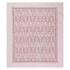 Rudra Bazaar Peach 210 TC Cotton Double King Bedsheet With 2 Pillow Covers