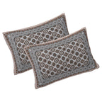 Rudra Bazaar Brown 210 TC Cotton Double King Bedsheet With 2 Pillow Covers