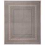 Rudra Bazaar Brown 210 TC Cotton Double King Bedsheet With 2 Pillow Covers