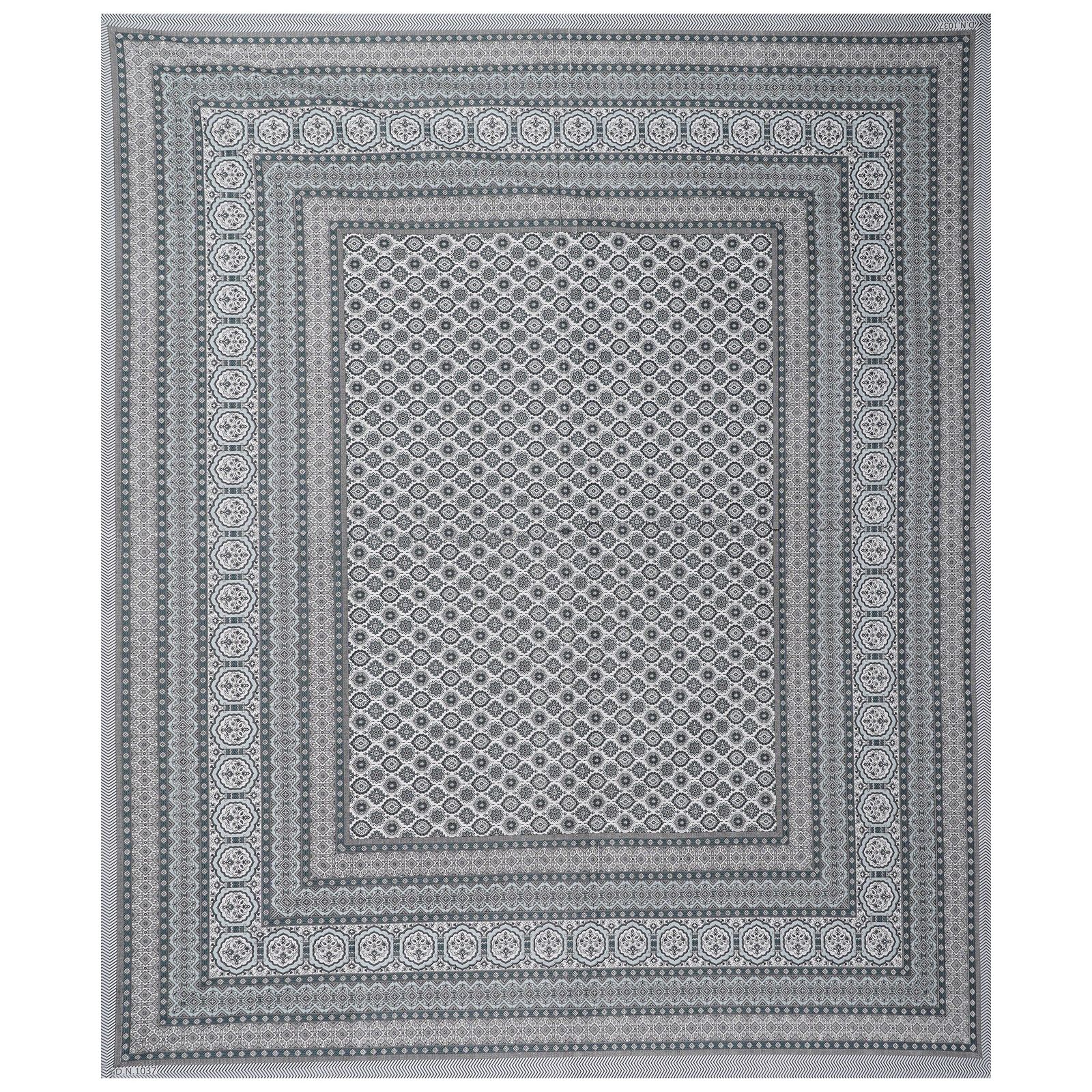 Rudra Bazaar Grey 210 TC Cotton Double King Bedsheet With 2 Pillow Covers