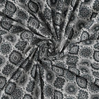 Rudra Bazaar Grey 210 TC Cotton Double King Bedsheet With 2 Pillow Covers