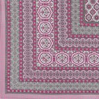 Rudra Bazaar Pink 210 TC Cotton Double King Bedsheet With 2 Pillow Covers