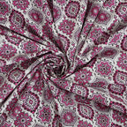 Rudra Bazaar Pink 210 TC Cotton Double King Bedsheet With 2 Pillow Covers