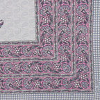 Rudra Bazaar Purple 210 TC Cotton Double King Bedsheet With 2 Pillow Covers