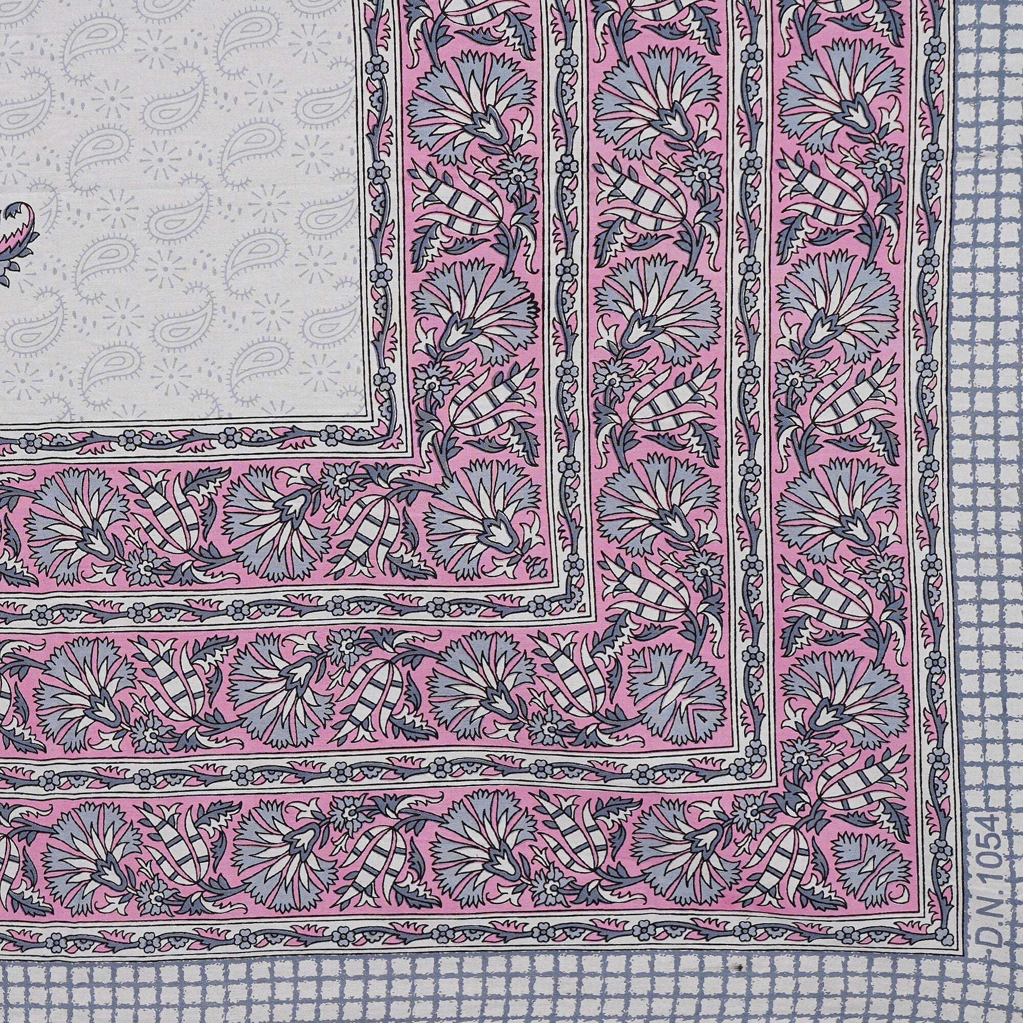 Rudra Bazaar Purple 210 TC Cotton Double King Bedsheet With 2 Pillow Covers