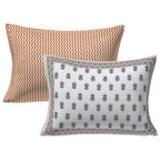 Rudra Bazaar Brown 210 TC Cotton Double King Bedsheet With 2 Pillow Covers