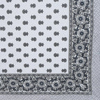 Rudra Bazaar Grey 210 TC Cotton Double King Bedsheet With 2 Pillow Covers