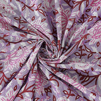 Rudra Bazaar Purple 210 TC Cotton Double King Bedsheet With 2 Pillow Covers