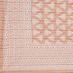 Rudra Bazaar Brown 210 TC Cotton Double King Bedsheet With 2 Pillow Covers