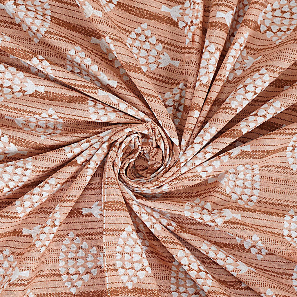 Rudra Bazaar Brown 210 TC Cotton Double King Bedsheet With 2 Pillow Covers