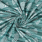 Rudra Bazaar Sea Green 210 TC Cotton Double King Bedsheet With 2 Pillow Covers