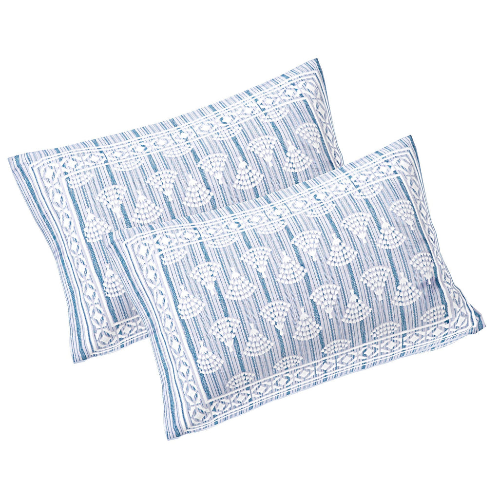 Rudra Bazaar Grey 210 TC Cotton Double King Bedsheet With 2 Pillow Covers