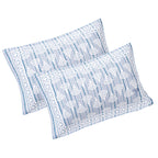 Rudra Bazaar Grey 210 TC Cotton Double King Bedsheet With 2 Pillow Covers