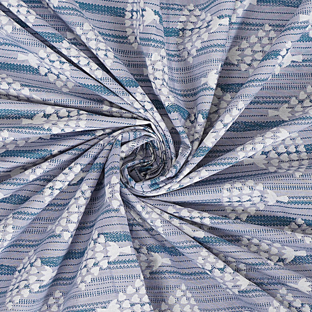 Rudra Bazaar Grey 210 TC Cotton Double King Bedsheet With 2 Pillow Covers