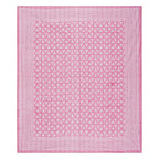 Rudra Bazaar Pink 210 TC Cotton Double King Bedsheet With 2 Pillow Covers