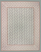 Rudra Bazaar Sea Green 210 TC Cotton Double King Bedsheet With 2 Pillow Covers