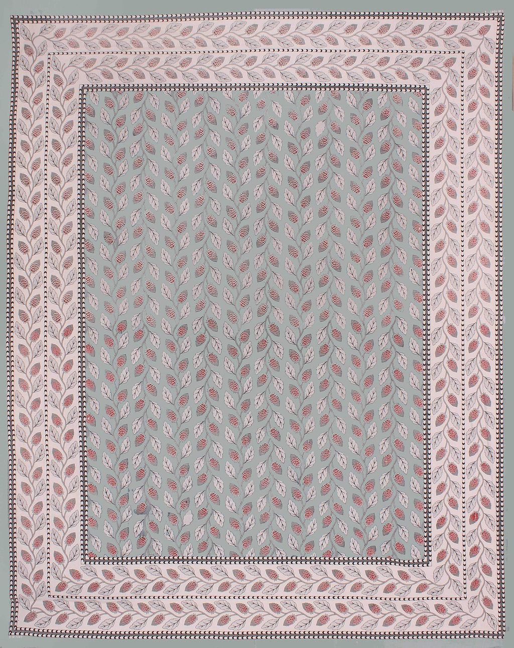 Rudra Bazaar Grey 210 TC Cotton Double King Bedsheet With 2 Pillow Covers