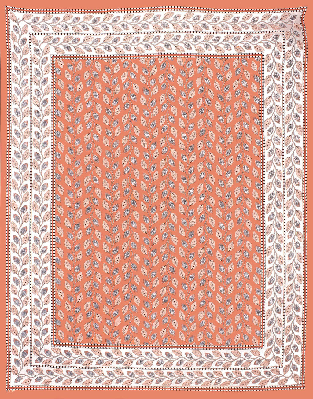 Rudra Bazaar Orange 210 TC Cotton Double King Bedsheet With 2 Pillow Covers