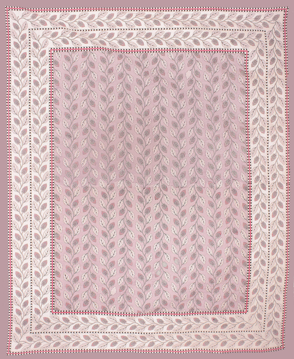 Rudra Bazaar Purple 210 TC Cotton Double King Bedsheet With 2 Pillow Covers