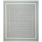 Rudra Bazaar Green 210 TC Cotton Double King Bedsheet With 2 Pillow Covers