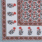 Rudra Bazaar Grey 210 TC Cotton Double King Bedsheet With 2 Pillow Covers