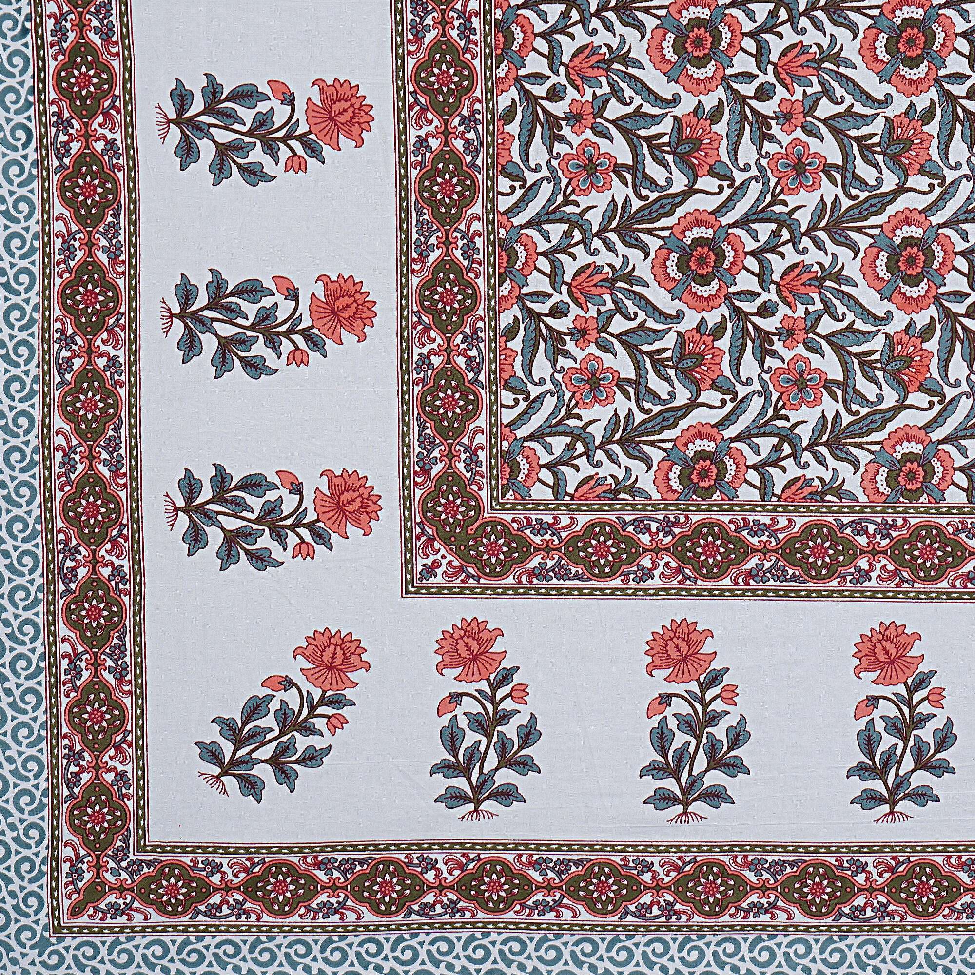 Rudra Bazaar Grey 210 TC Cotton Double King Bedsheet With 2 Pillow Covers