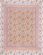 Rudra Bazaar Brown 210 TC Cotton Double King Bedsheet With 2 Pillow Covers