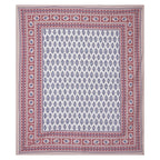 Rudra Bazaar Maroon 210 TC Cotton Double King Bedsheet With 2 Pillow Covers