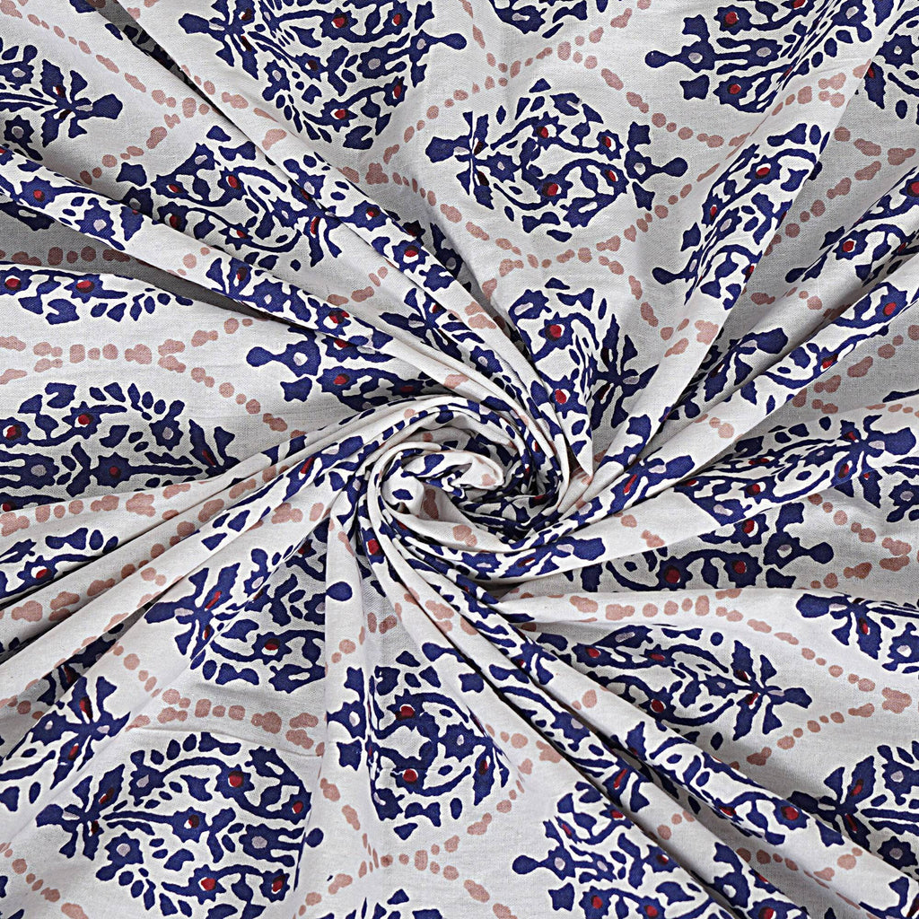 Rudra Bazaar Maroon 210 TC Cotton Double King Bedsheet With 2 Pillow Covers