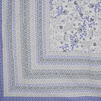 Rudra Bazaar Blue 210 TC Cotton Double King Bedsheet With 2 Pillow Covers