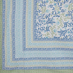 Rudra Bazaar Green 210 TC Cotton Double King Bedsheet With 2 Pillow Covers