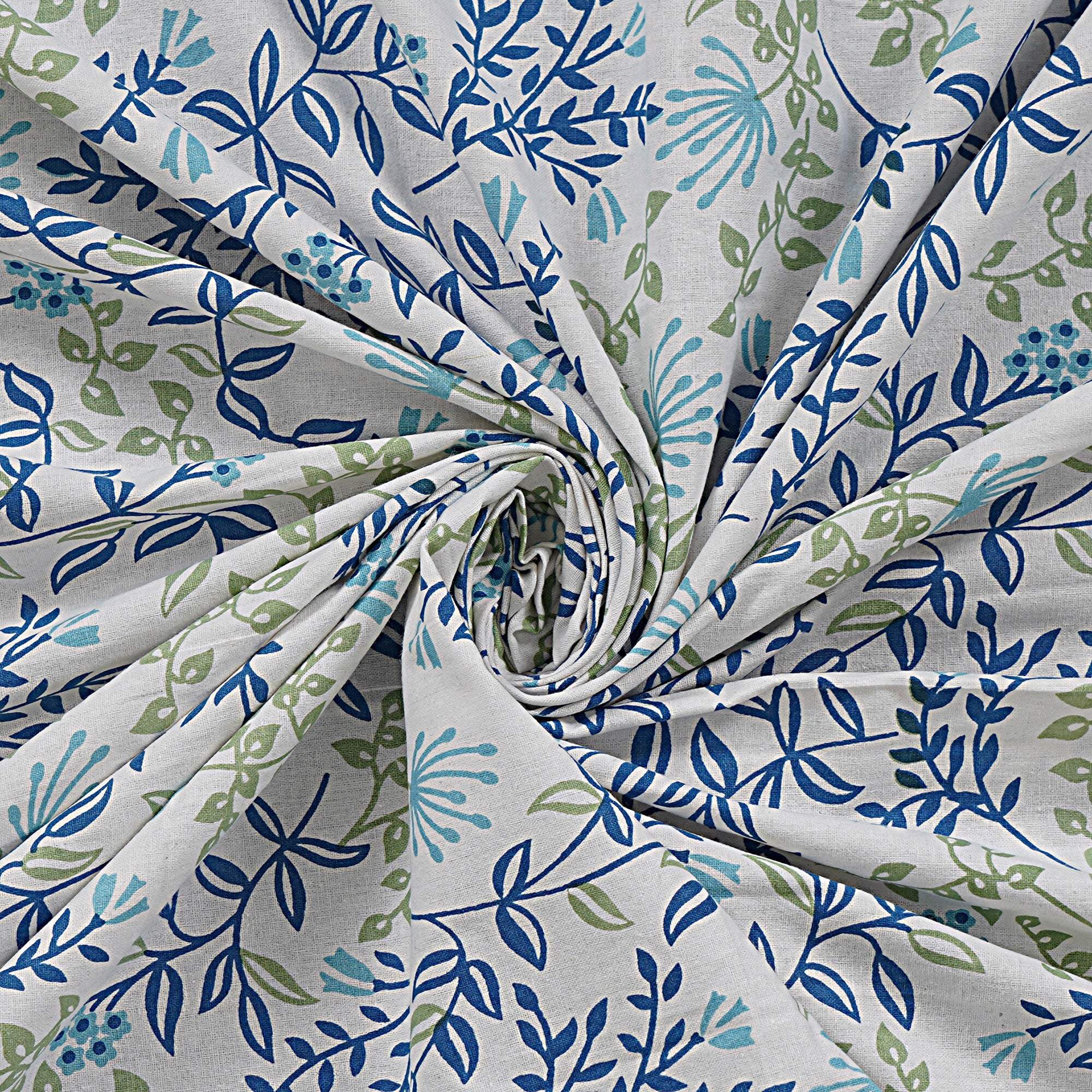 Rudra Bazaar Green 210 TC Cotton Double King Bedsheet With 2 Pillow Covers