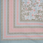 Rudra Bazaar Grey 210 TC Cotton Double King Bedsheet With 2 Pillow Covers