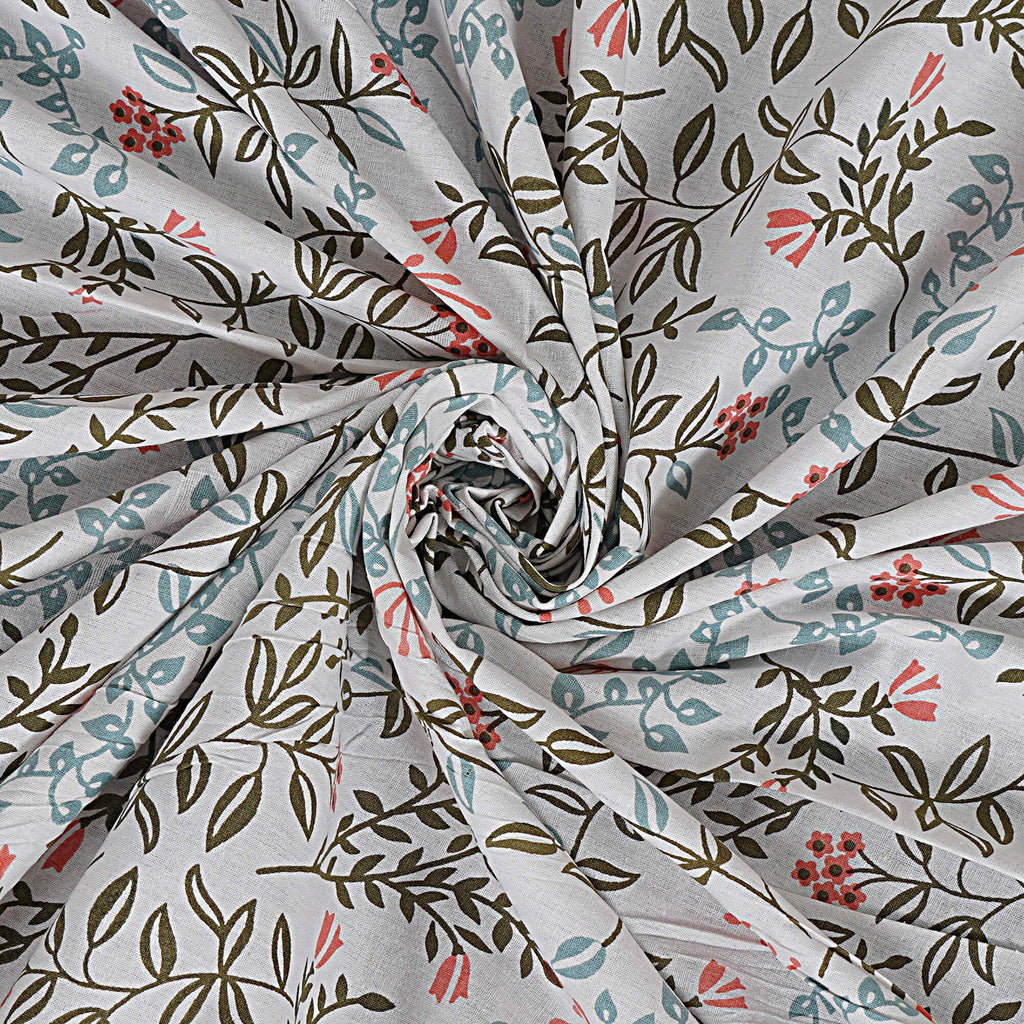 Rudra Bazaar Grey 210 TC Cotton Double King Bedsheet With 2 Pillow Covers